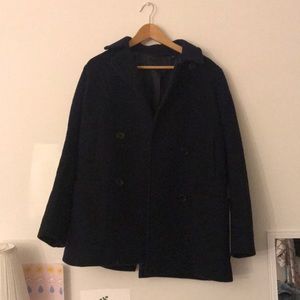 Uniqlo Double-Breasted Wool Peacoat